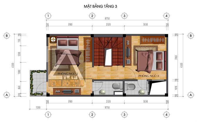 Tư vấn thiết kế nhà trên diện tích 4,5 x 8,57 m | 3